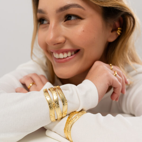 Bransoletka Soleil pozłacana